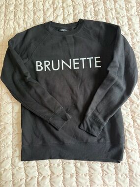 Black Brunette Women’s Crewneck Sweater